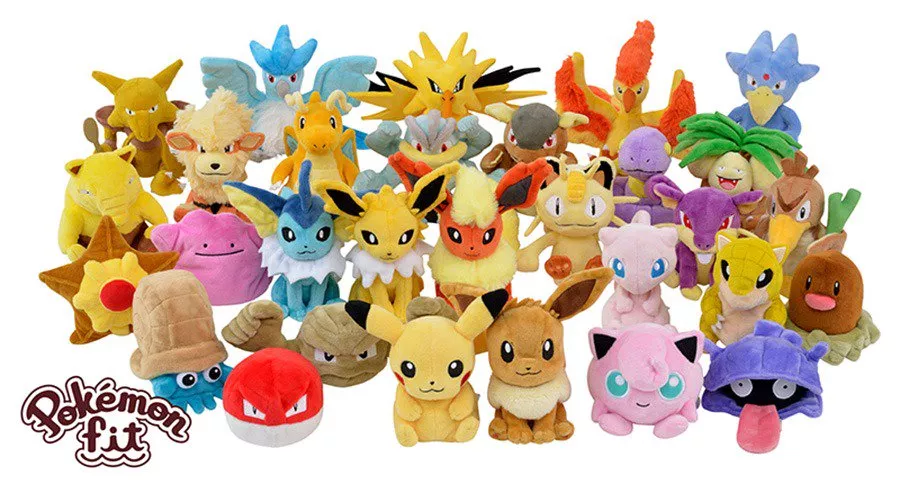 Pokémon Fit kesän pehmolelut
