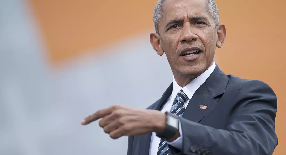 Barack Obama osoittaa
