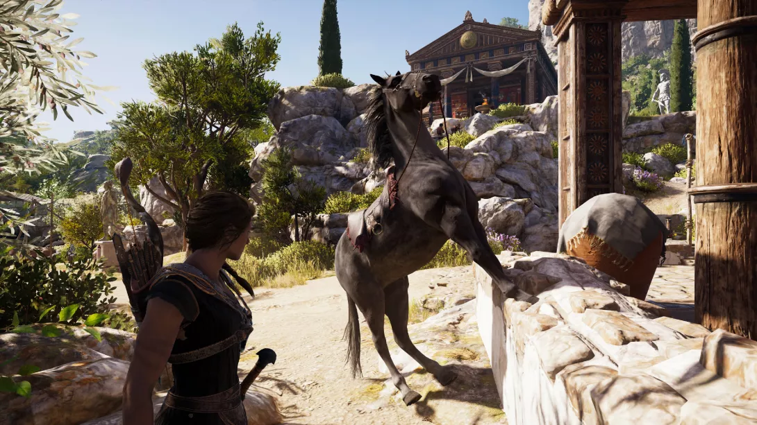 Assassin's Creed Odyssey hevosissa on jotain vikaa