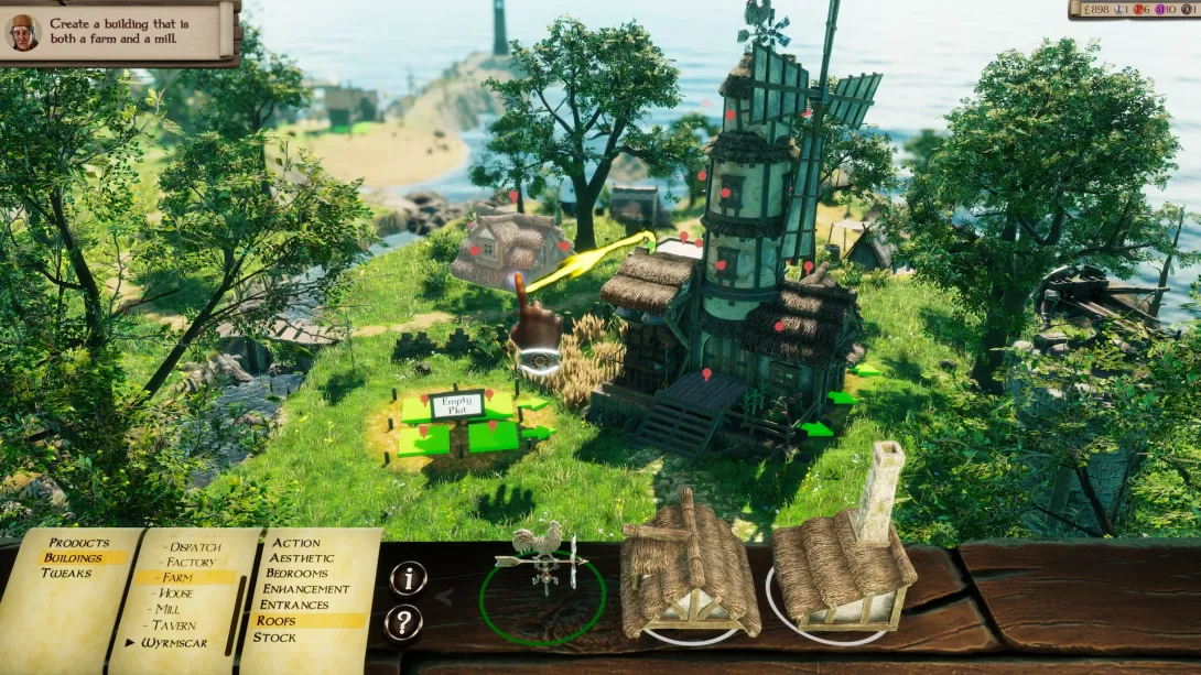 Masters of Albion: rakentelu tapahtuu palikoittain
