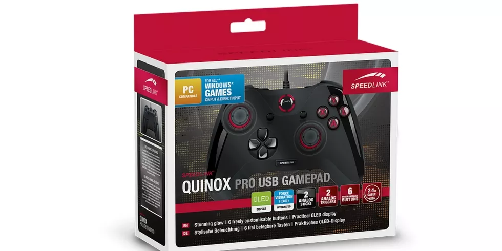 Speedlink QUINOX Pro USB Gamepad: Paketissa