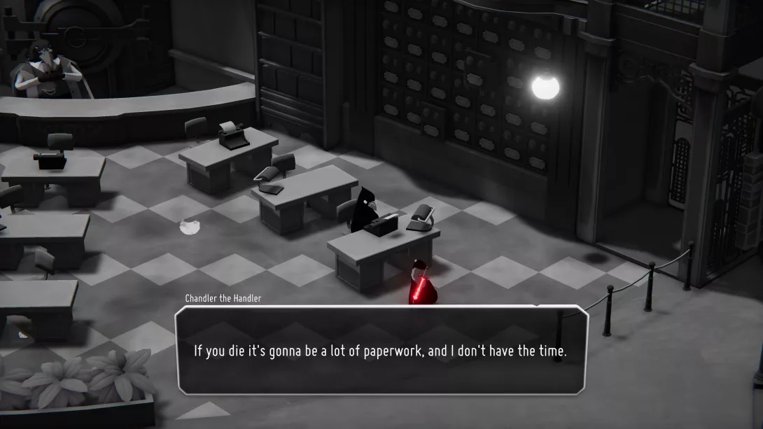 Death's Door Chandler ei pidä paperihommista