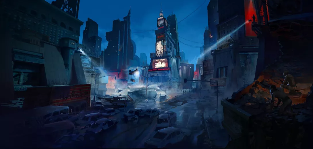 Escape from New York konseptitaide 2