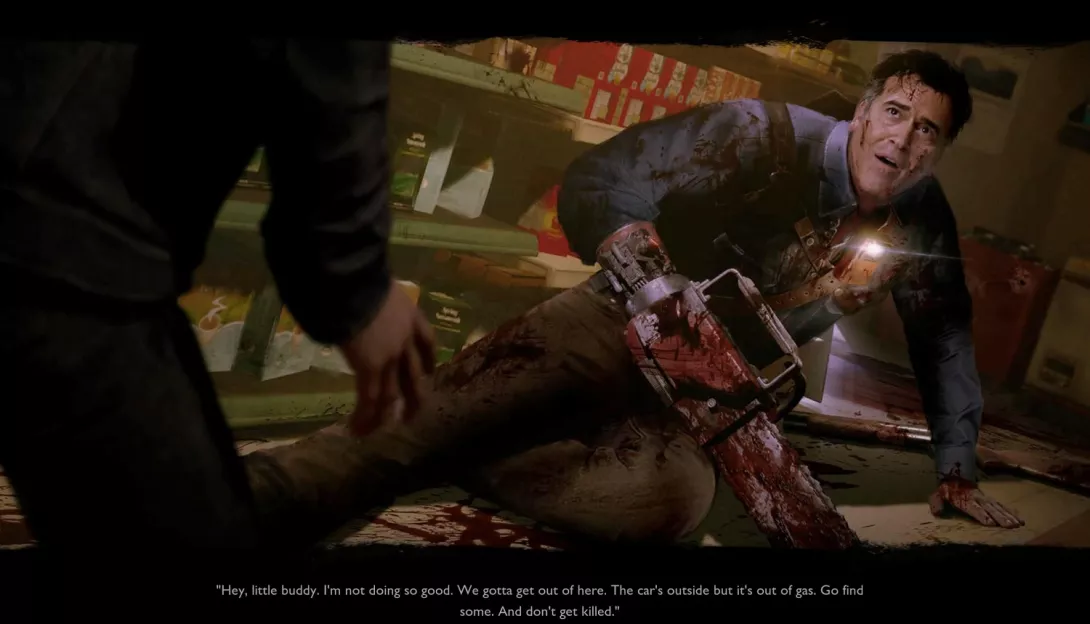Evil Dead moottorisahaselviytyjä pyytää apua.jpg