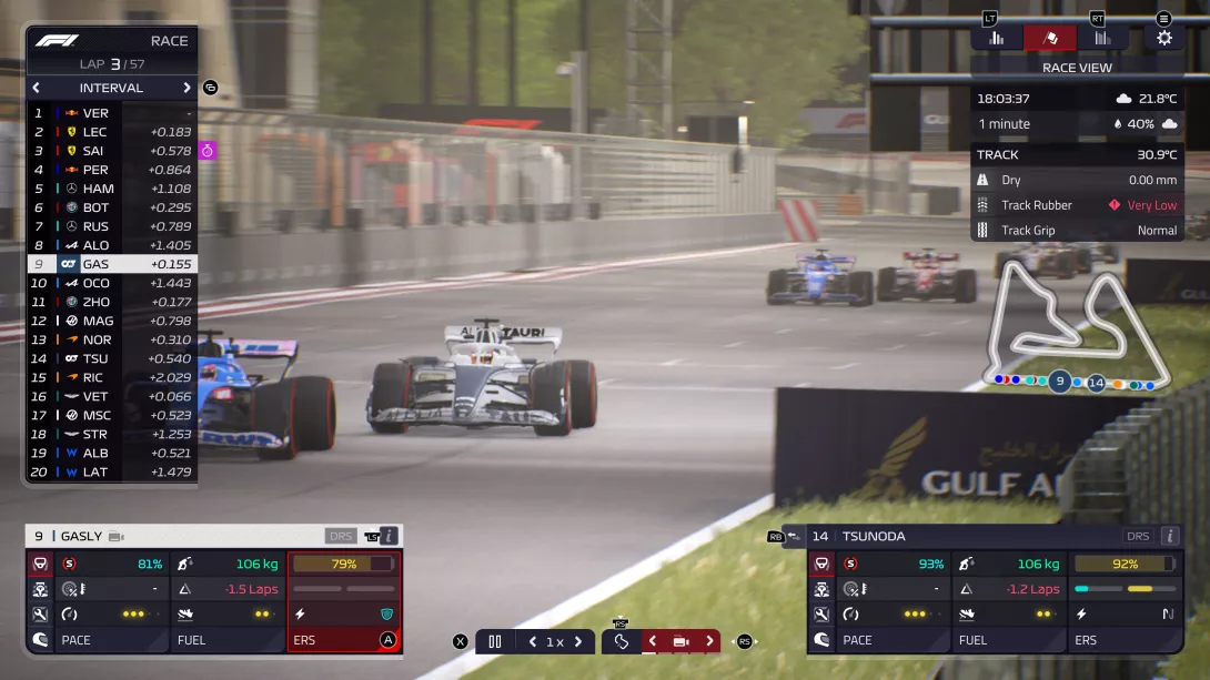 F1 Manager 2022: taistelu