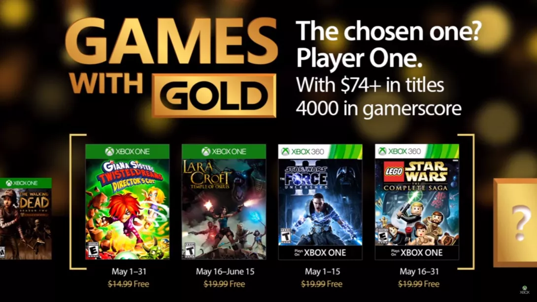 Games With Gold toukokuu