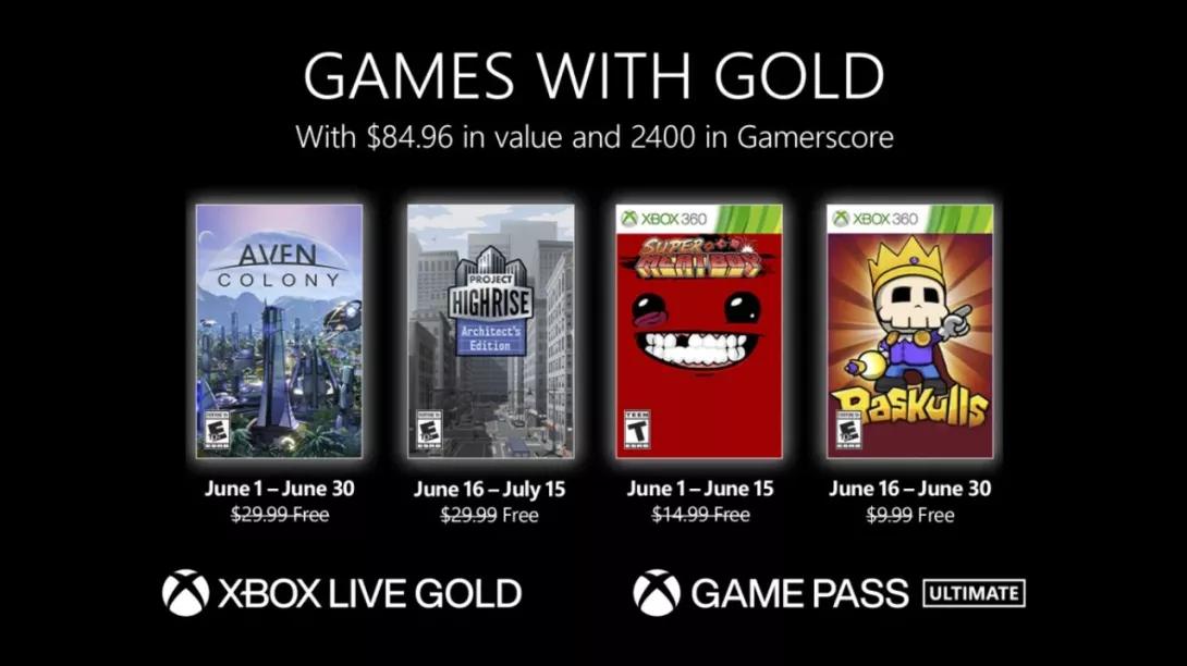 Games with gold kesäkuu