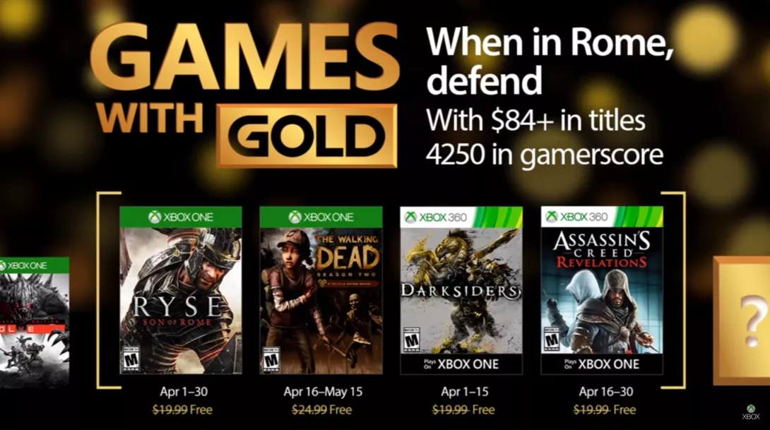 Games with gold huhtikuu