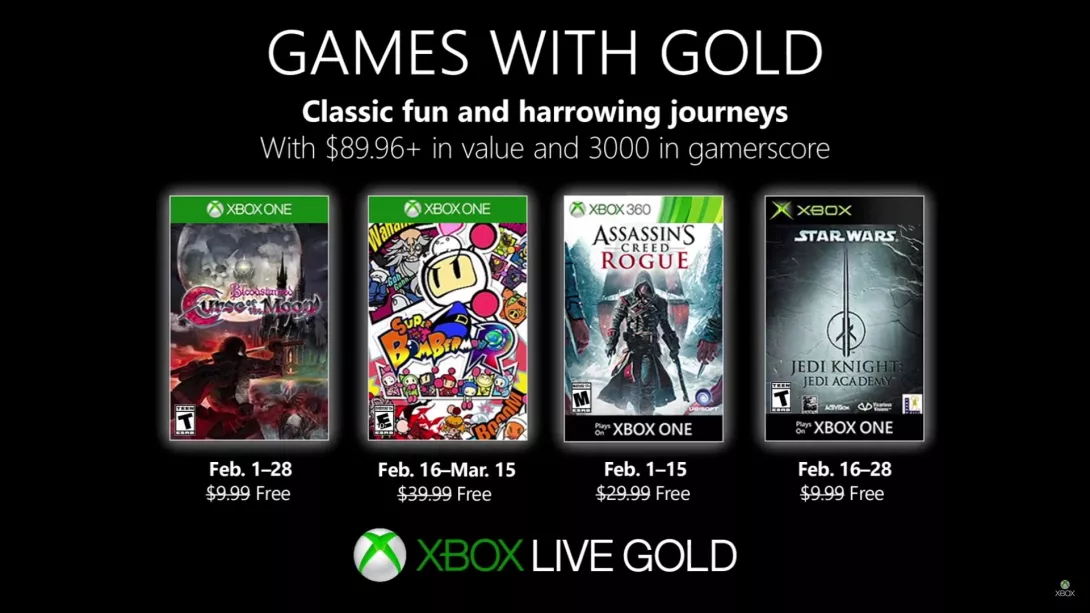 Games with gold helmikuu