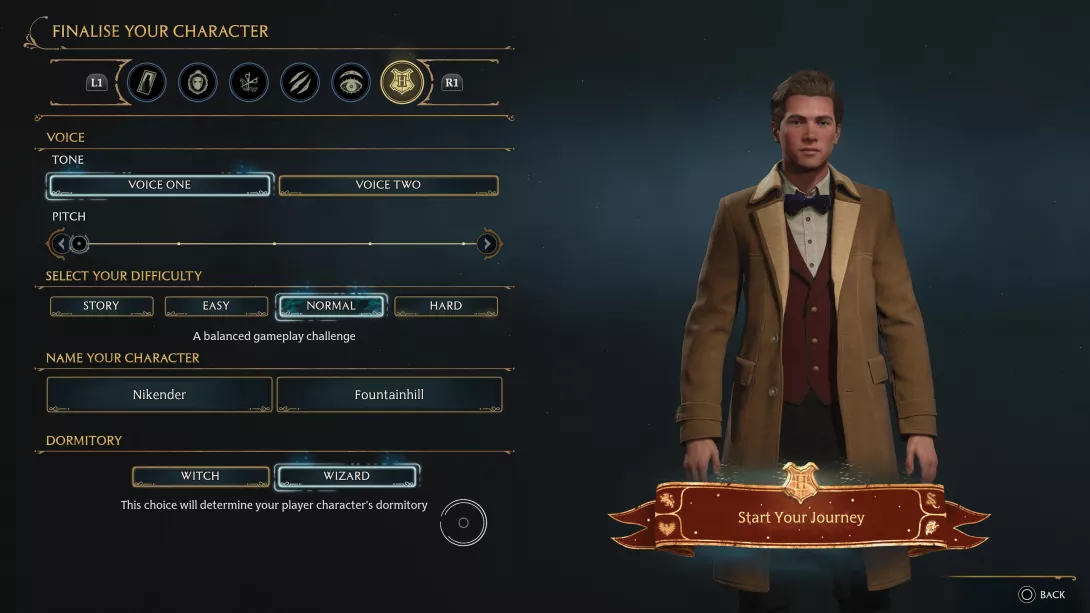 Hogwarts Legacy_hahmonluonti