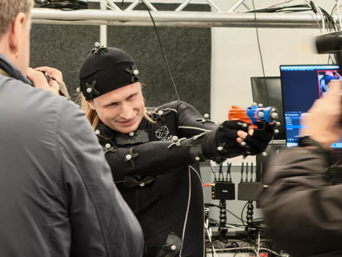 IO Interactive - Mocap näyttelijä pyssyttelemässä
