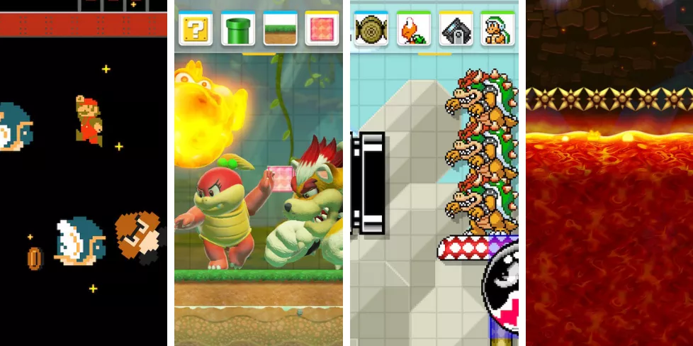 Super Mario Maker 2 kollaasi