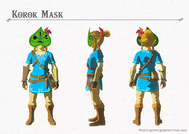 Zelda Breath of the Wild Korok Mask