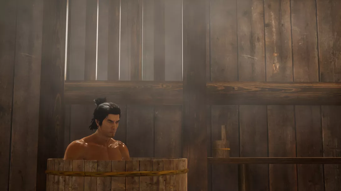 Like a Dragon: Ishin! Paljussa, kylvyssä, mitä näitä nyt on
