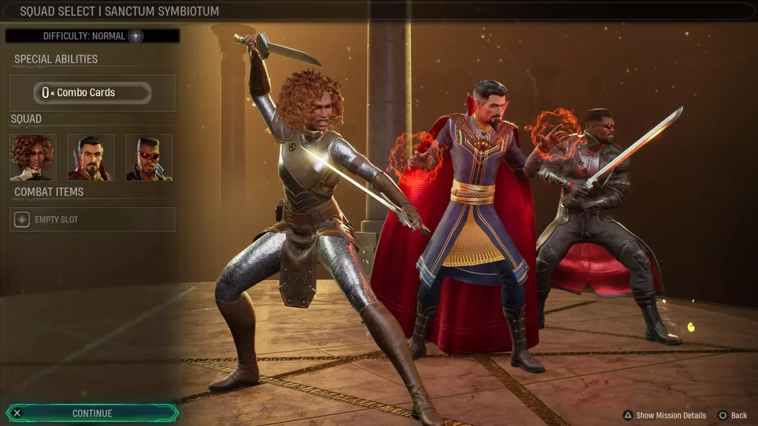 Marvel's Midnight Suns kolme hahmoa lähdössä taistoon