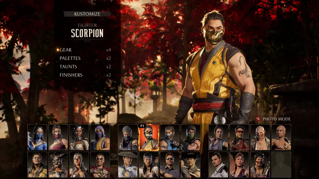 Mortal Kombat 1: hahmovalikoima