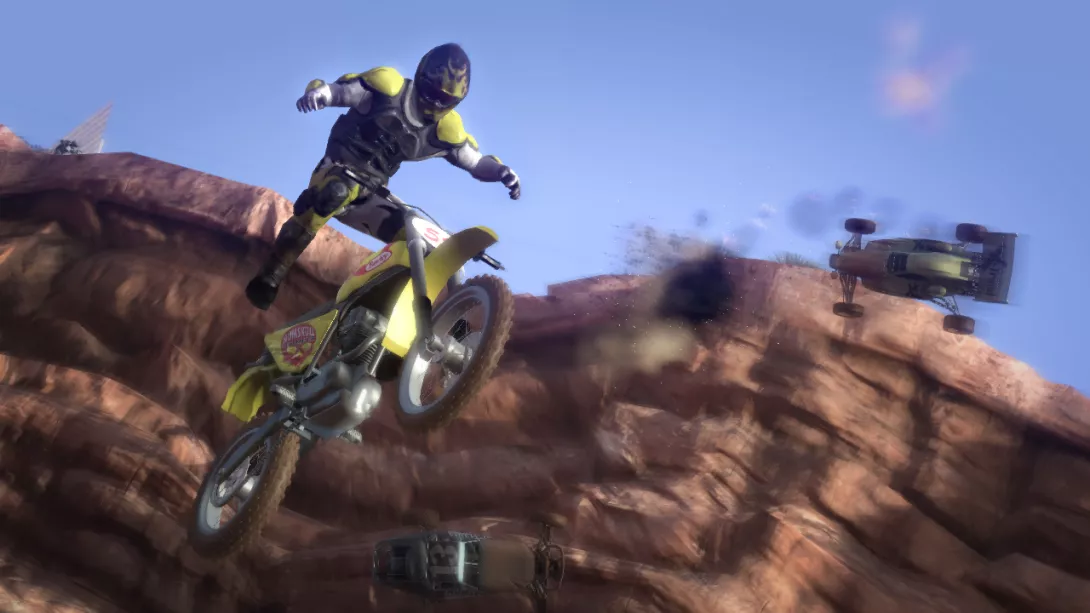 MotorStorm prätkä lennossa