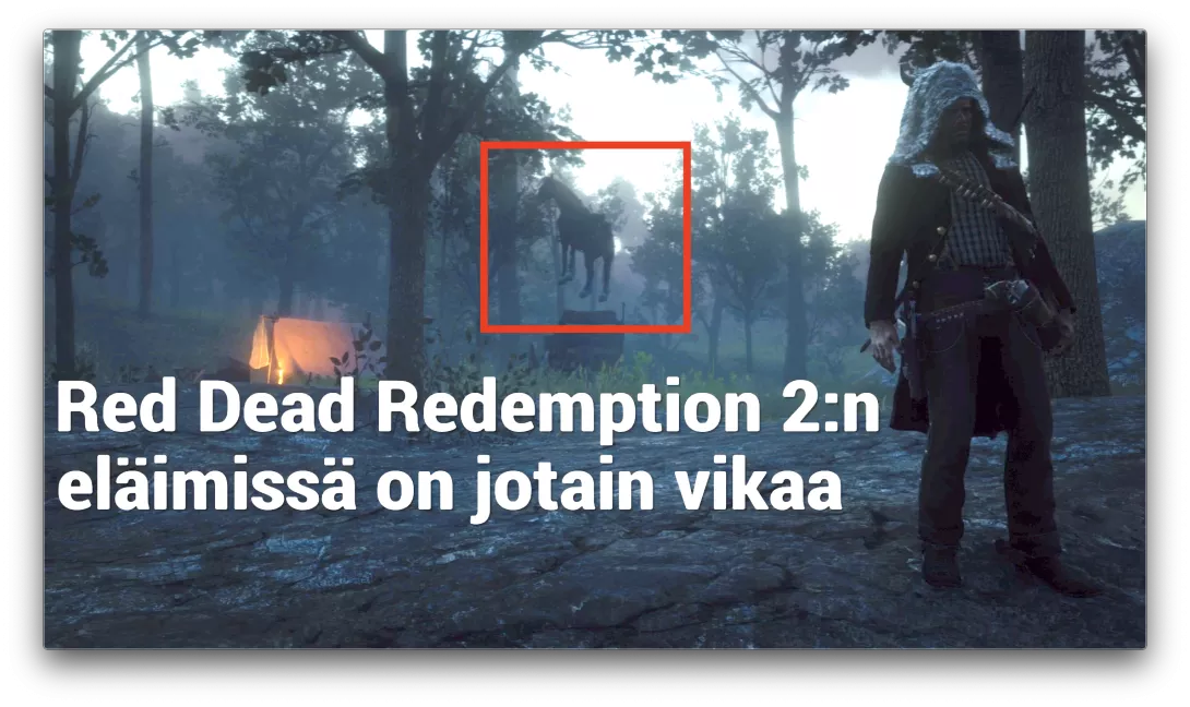 Red Dead Redemption 2 eläimissä on jotain vikaa