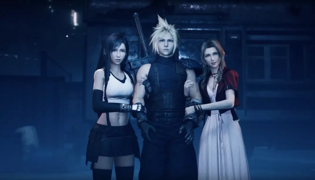 Final Fantasy VII Remake Cloud Aeris ja Tifa