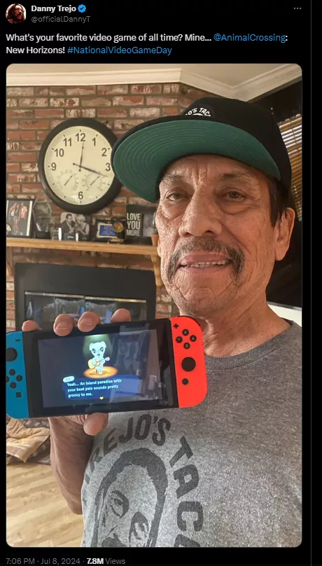 Danny Trejo favourite game Switch