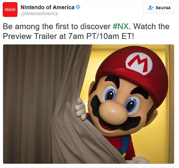 NX twitter Mario