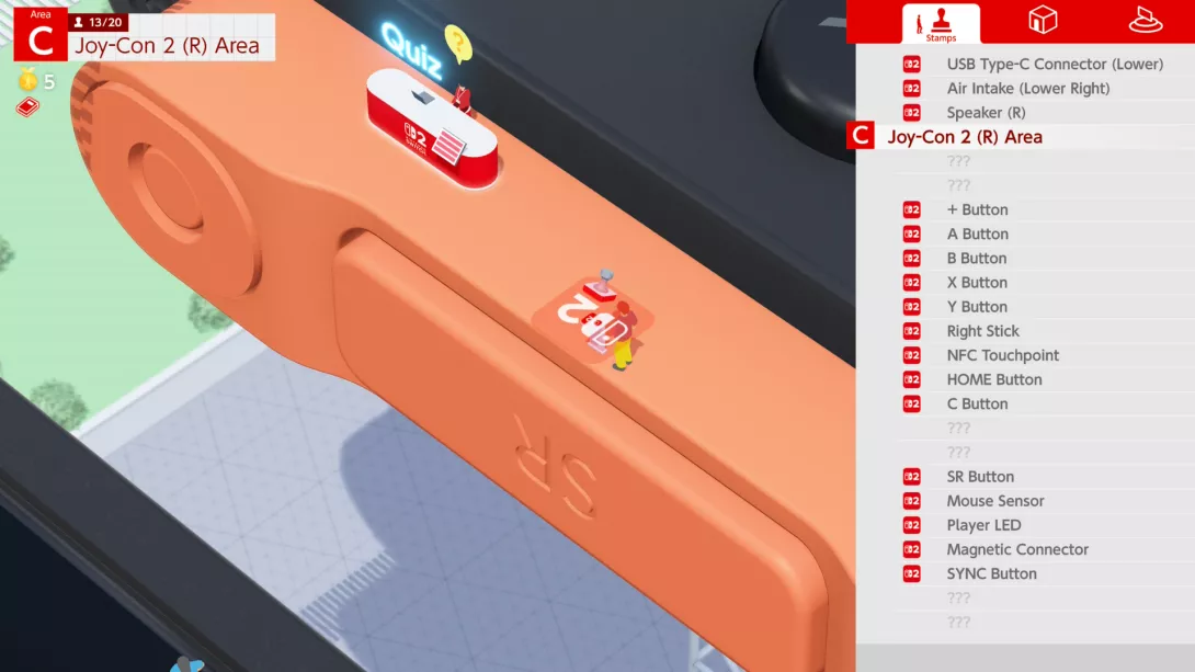 Nintendo Switch 2 Welcome Tour kerättäviä leimoja
