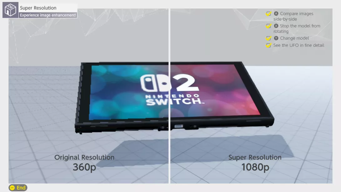 Nintendo Switch 2 Welcome Tour resoluutiot vertailussa