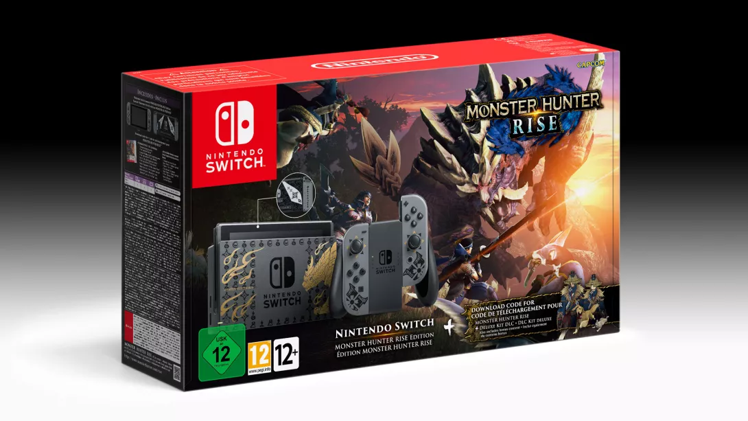 Nintendo Switch Monter Hunter Rise paketti bundle