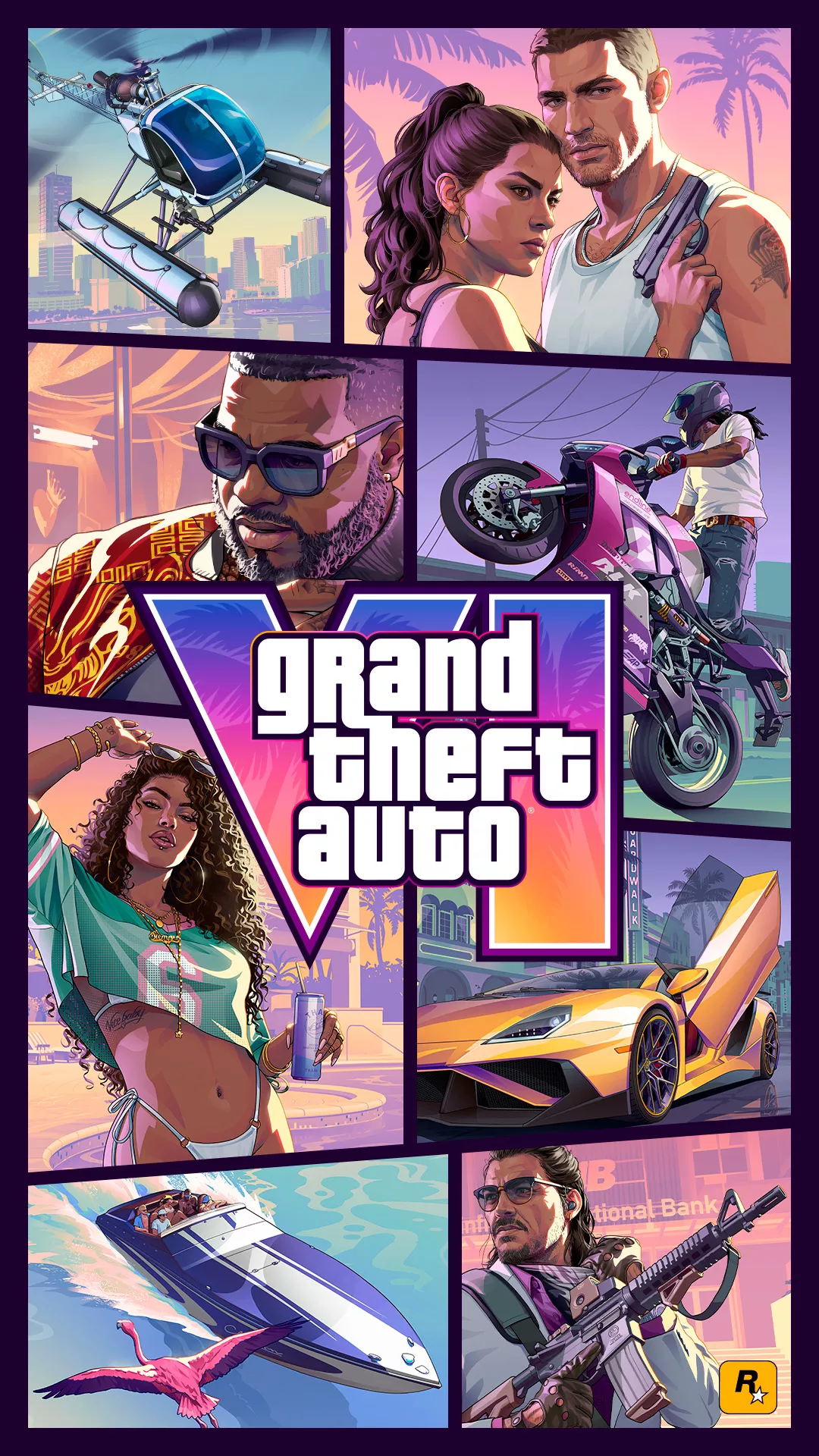 Grand Theft Auto VI: vertikaalinen kansitaide