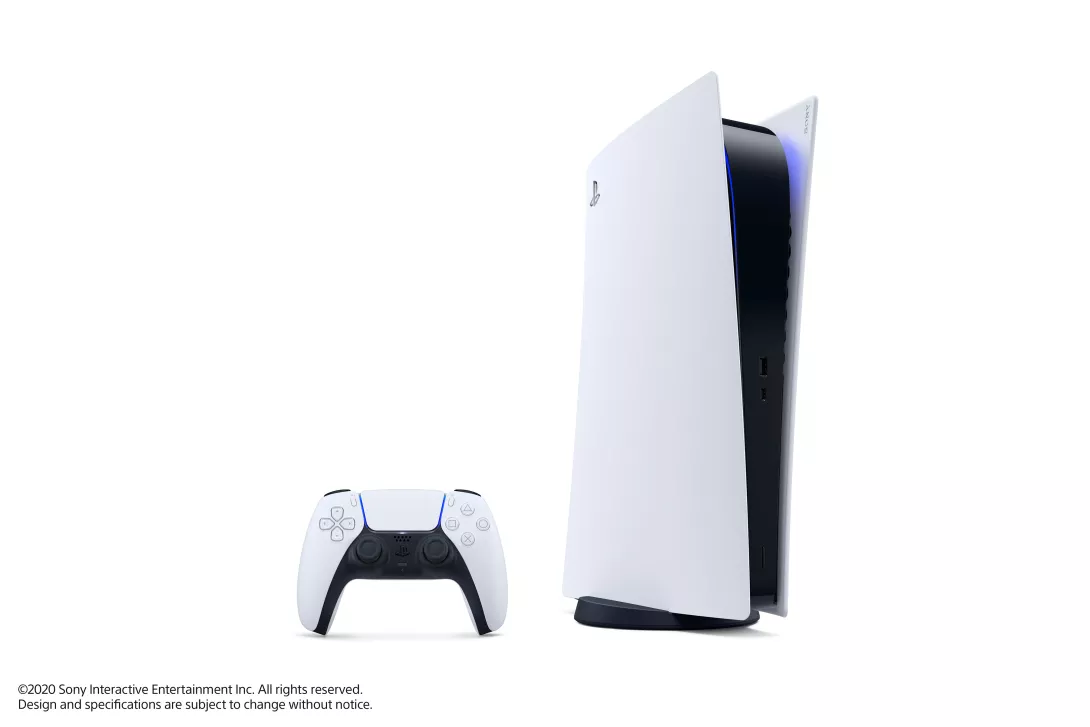 PS5 PlayStation 5 konsoli digital edition ja DualSense-ohjain.jpg