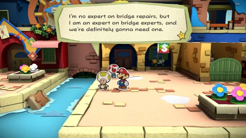 Paper Mario Color Splash Bridge expert