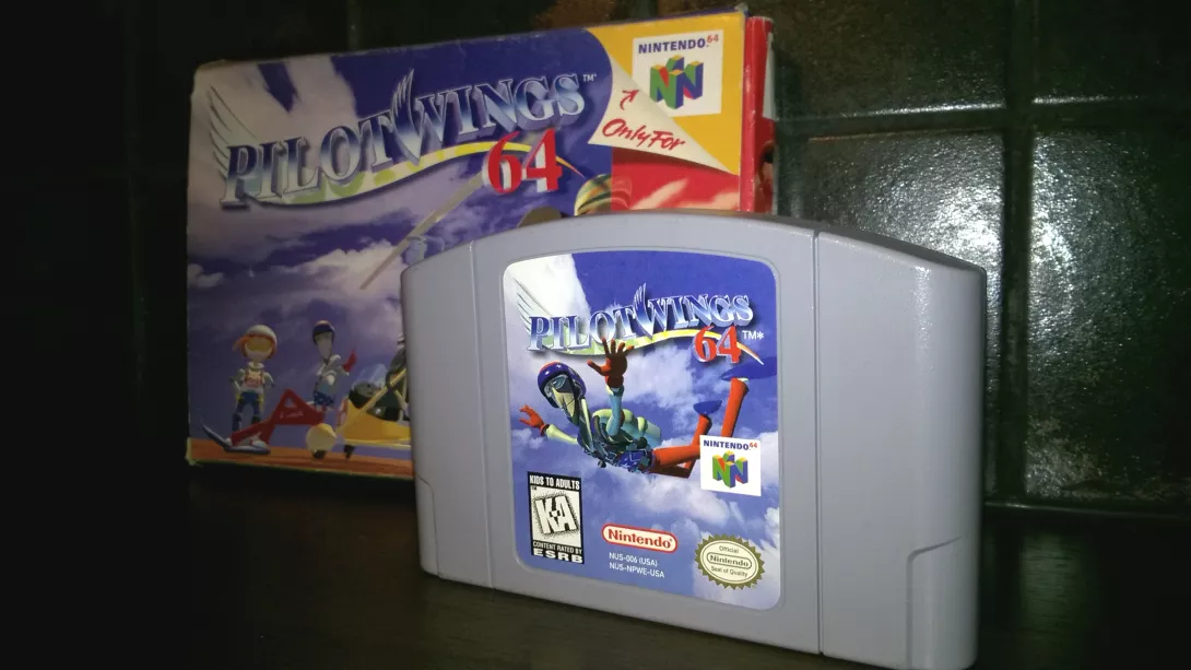 Pilotwings 64 kasetti ja kotelo
