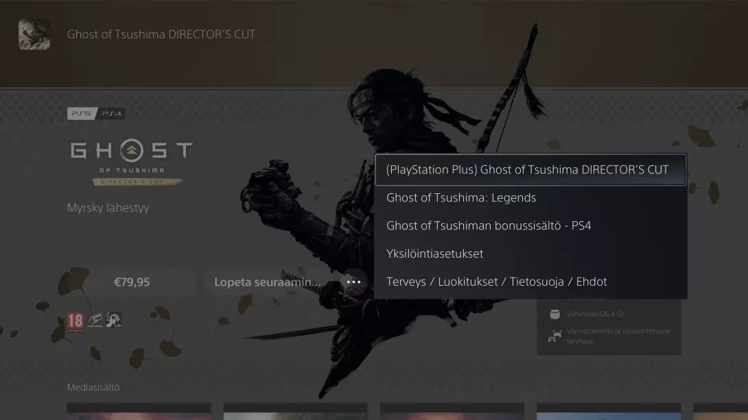 Playstation Plus Premium - Tsushiman monet kasvot