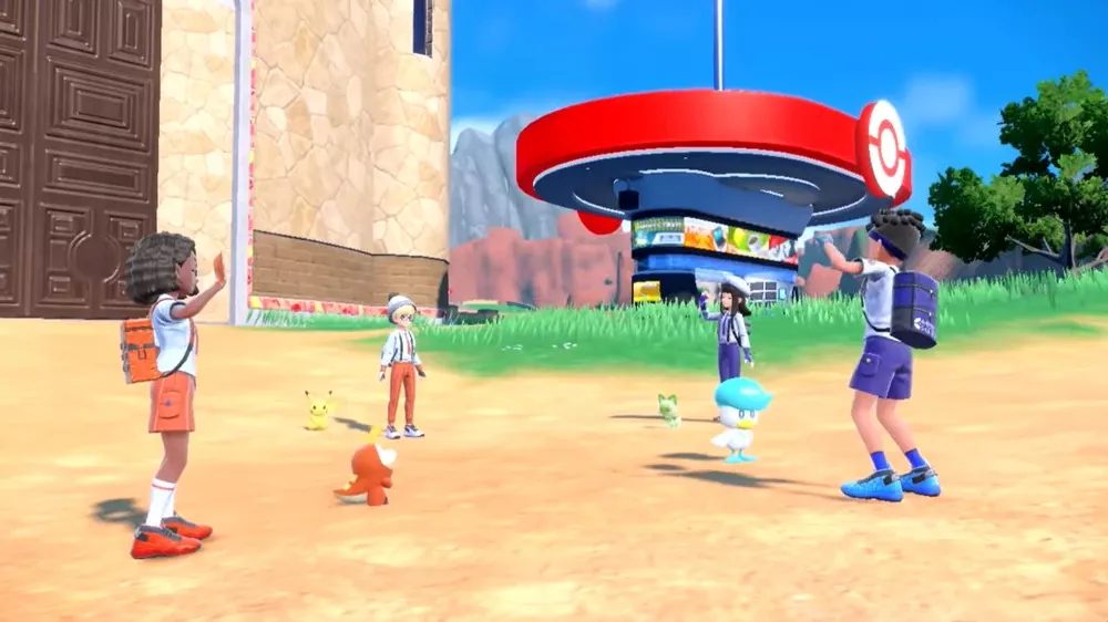 Pokemon Scarlet: ystävien kanssa leikkimässä