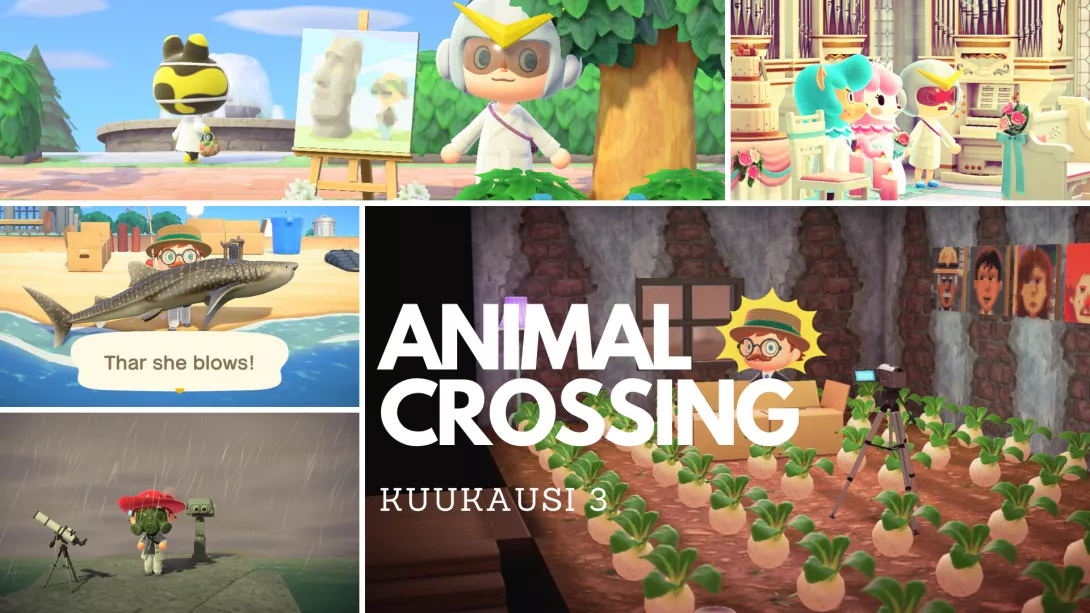 Animal Crossing: New Horizons kolmas kuukausi kuvina
