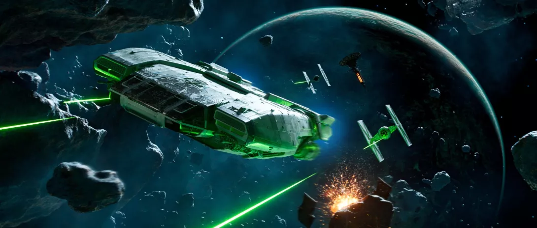 Star Wars Outlaws avaruushommia