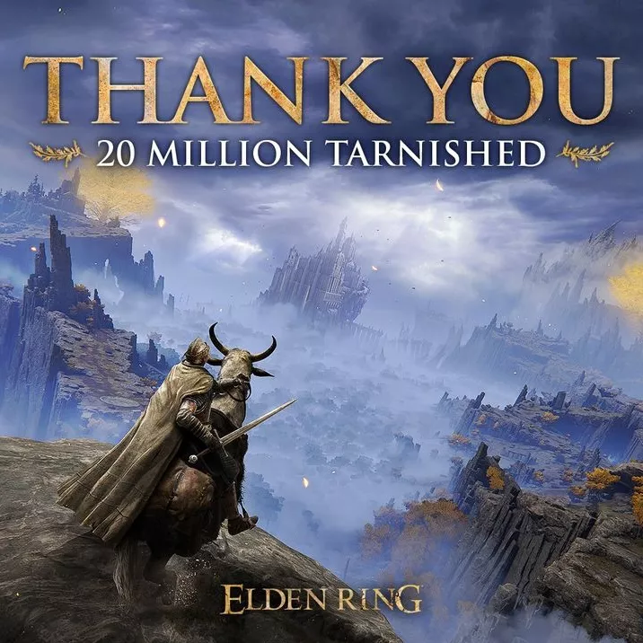 Elden Ring 20 miljoonaa