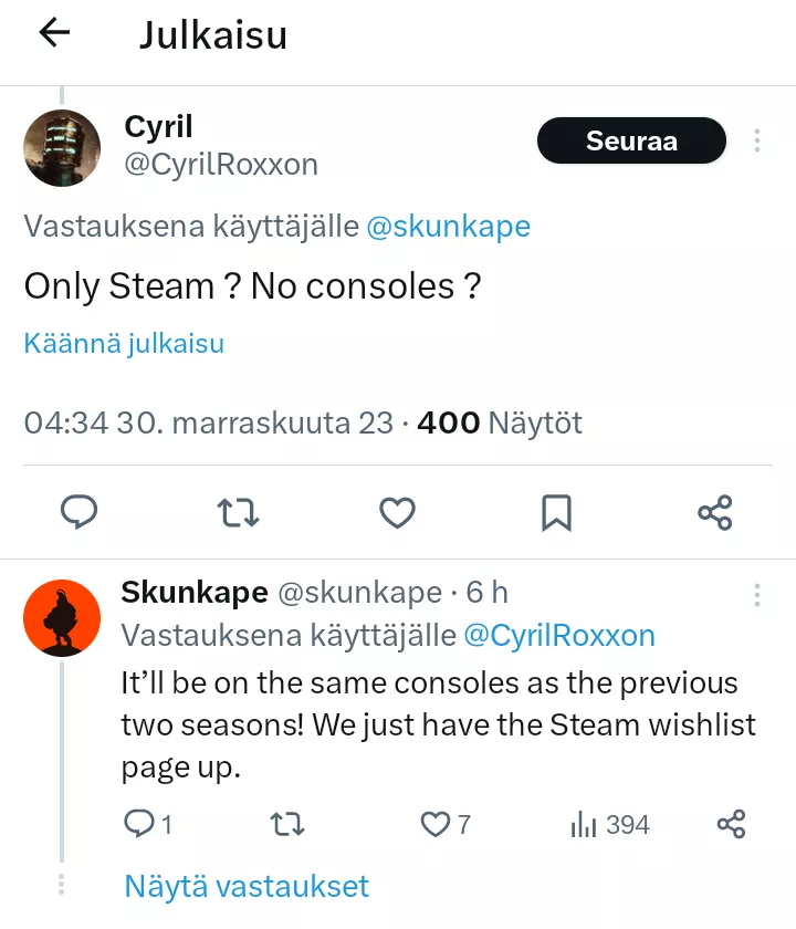 SKunkape X-Twitter