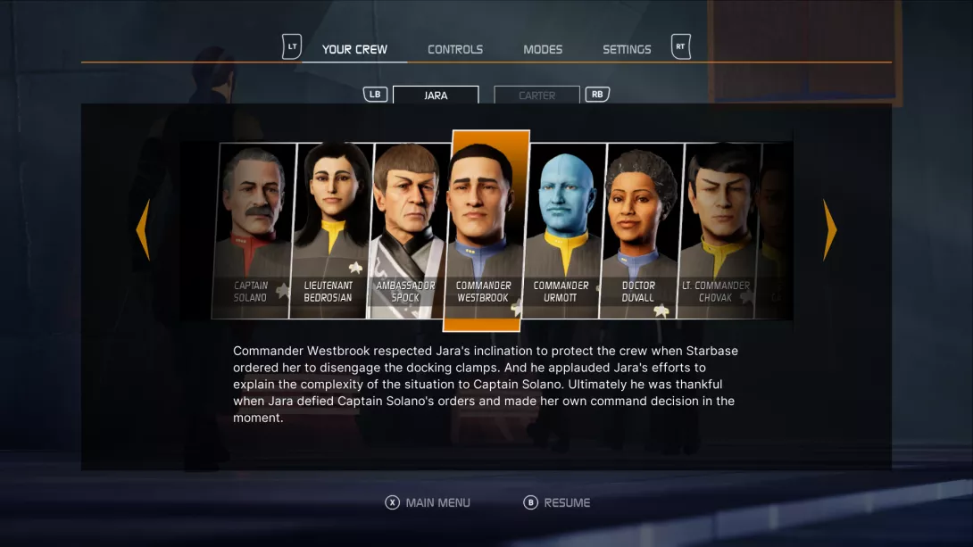 Star Trek Resurgence suhteet