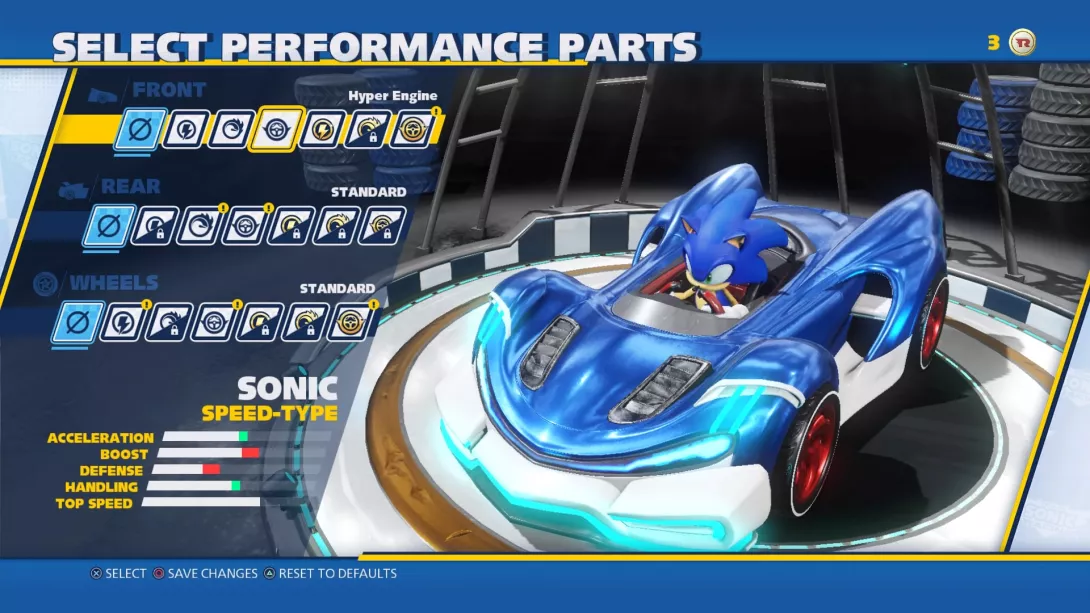 Team Sonic Racing Sonicin kaara
