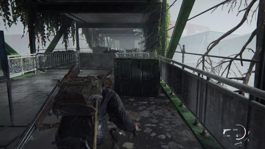 The Last of Us Part II tarkka-ampujan luoteja väistellessä