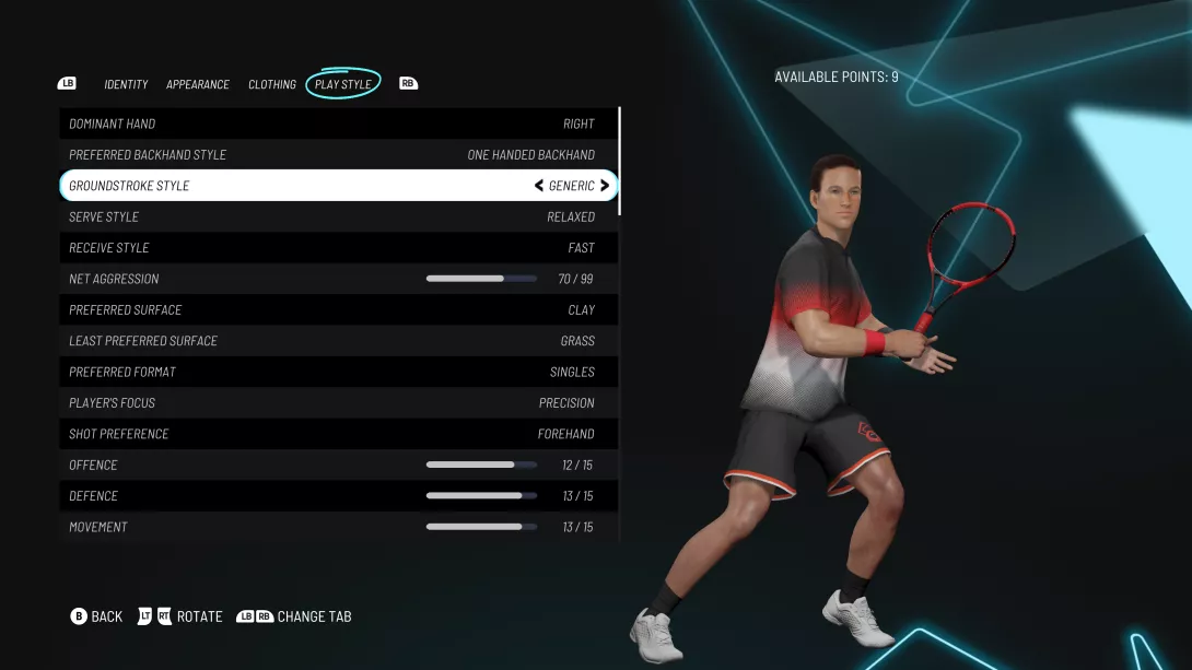 Tiebreak pelaajatyylit
