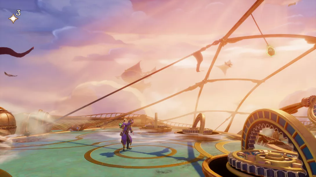 Trine 5_ A Clockwork Conspiracy_taivaslaivan kannella