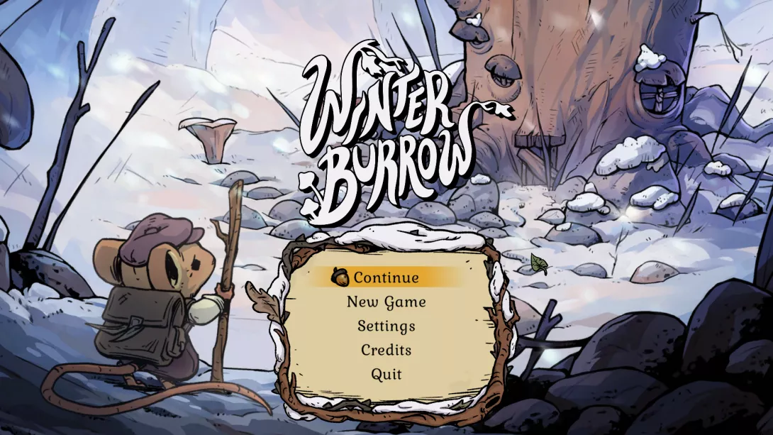 Winter Burrow päävalikko
