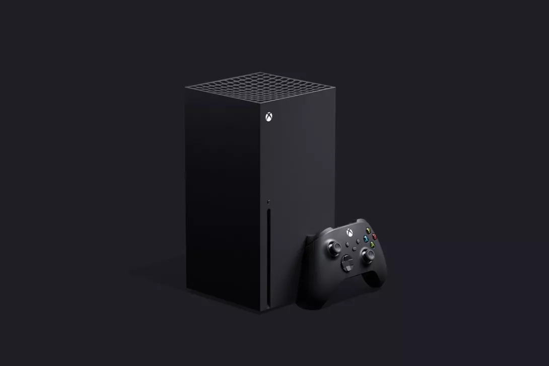 Xbox Series X ja ohjain pystyssä