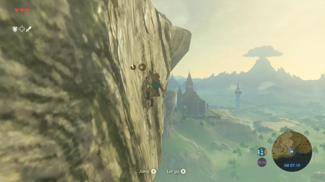 The Legend of Zelda: Breath of the Wild link kiipee kalliolla