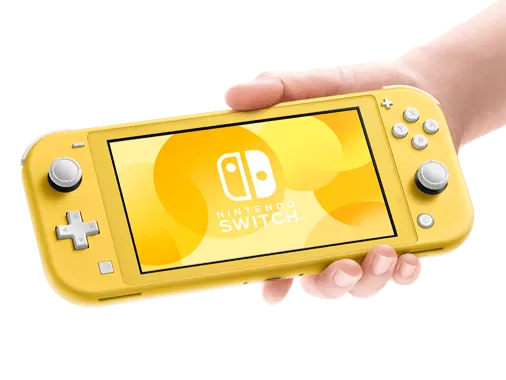 Keltainen Nintendo Switch Lite