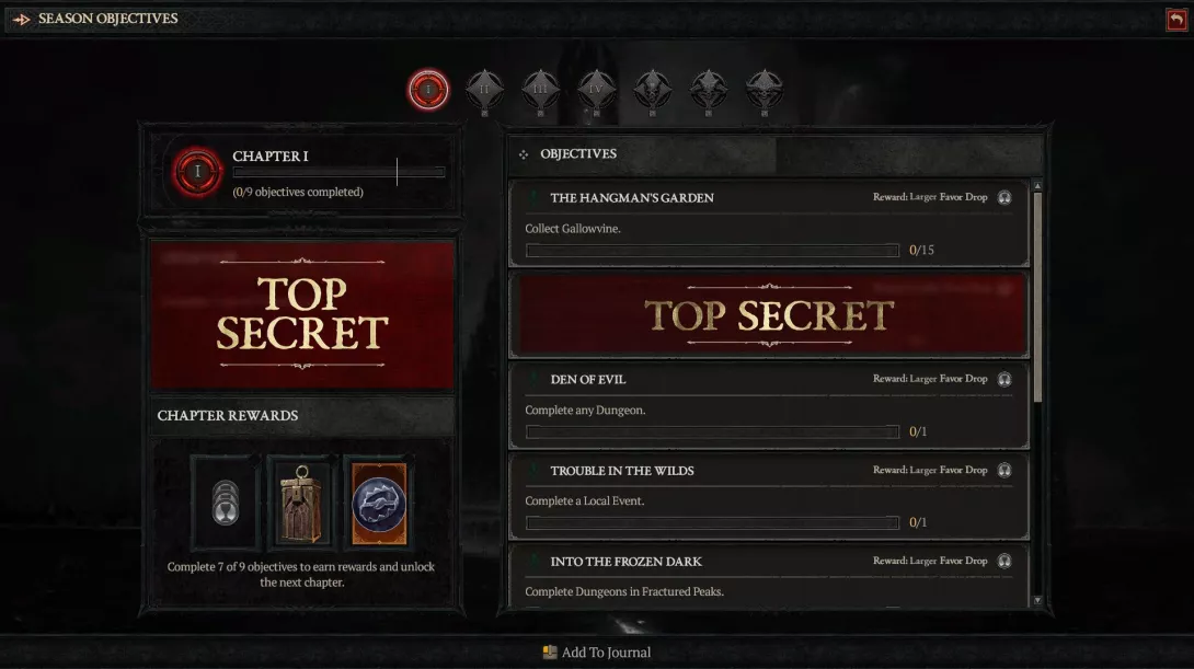 Diablo IV: kausittainen seikkailu