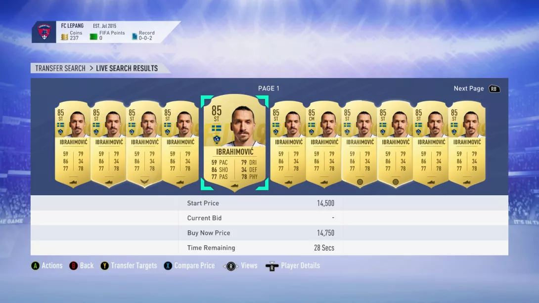 FIFA 19: Ultimate Team