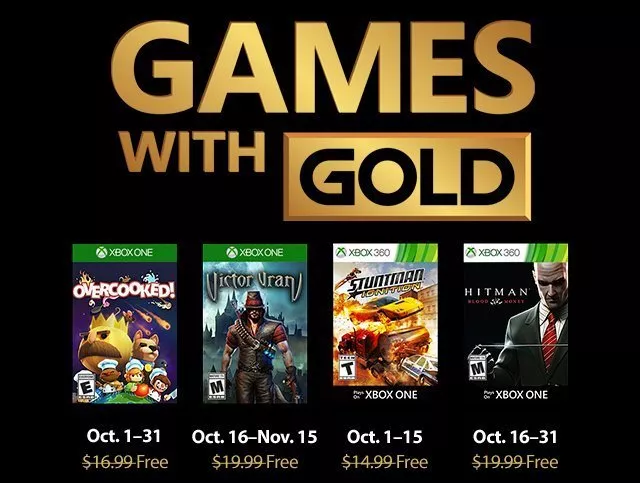 Games with Gold lokakuu 2018